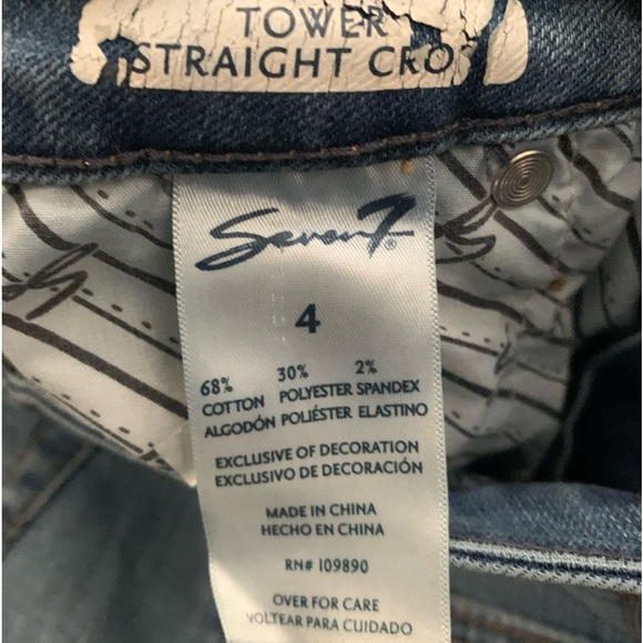 Seven 7 for All Mankind Jeans - Tower straight crop - Picture 8 of 11